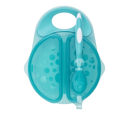 Dr Brown's Travel Fresh Bowl & Snap-in Spoon-Teal